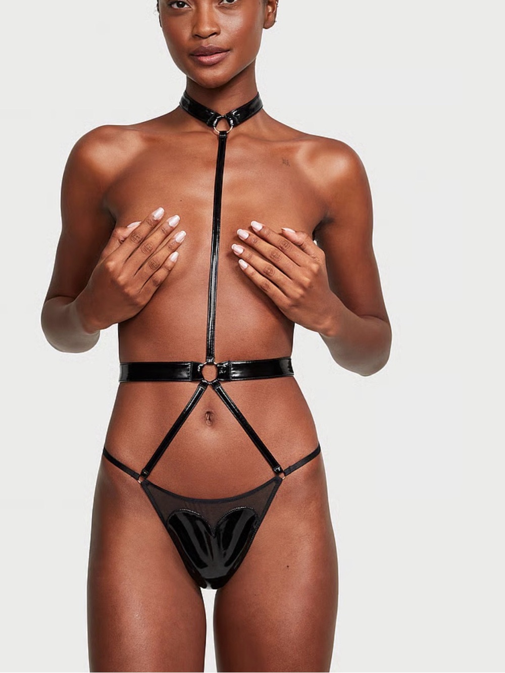 Victoria Secret Playsuit Faux Patent Leather